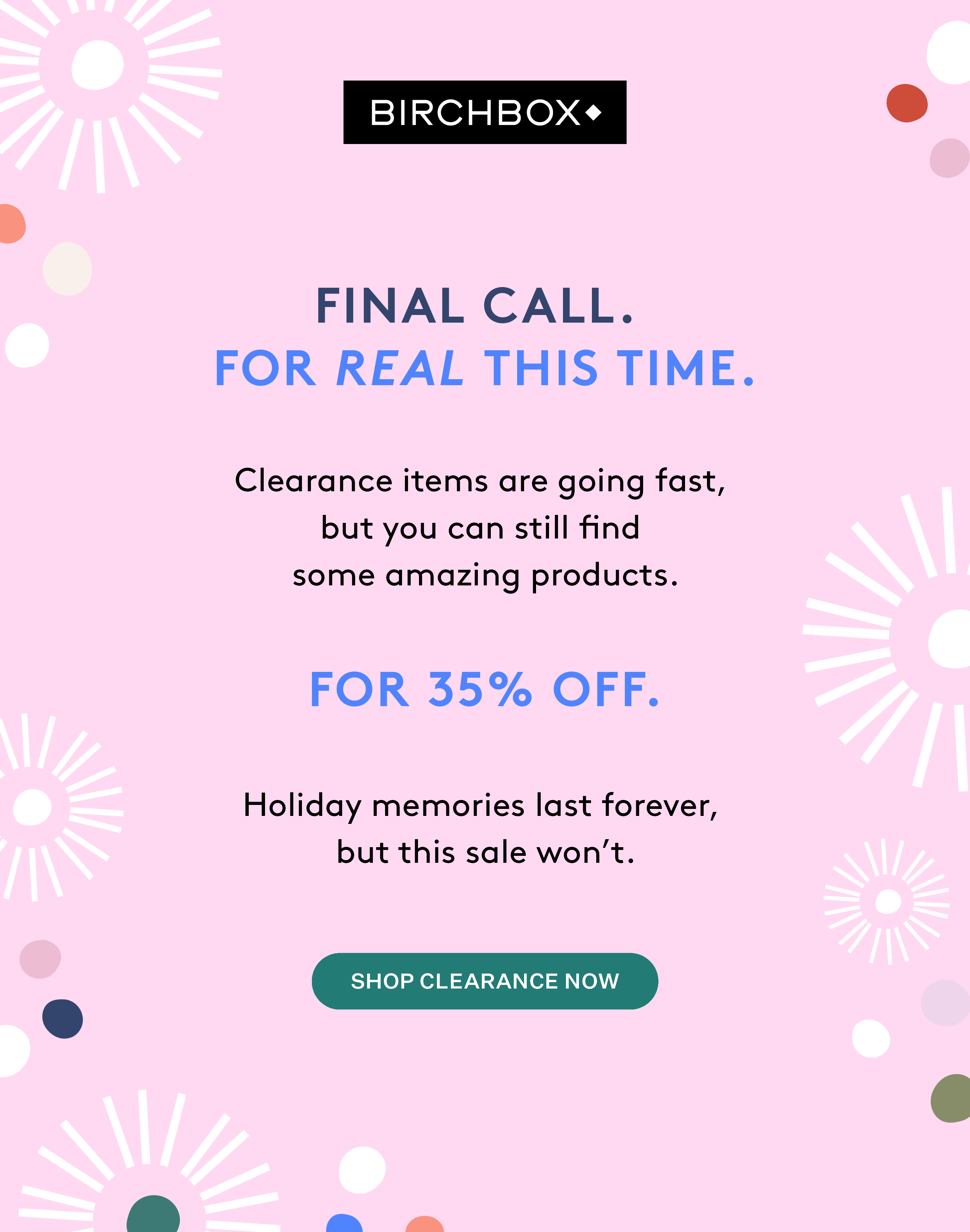35% off clearance