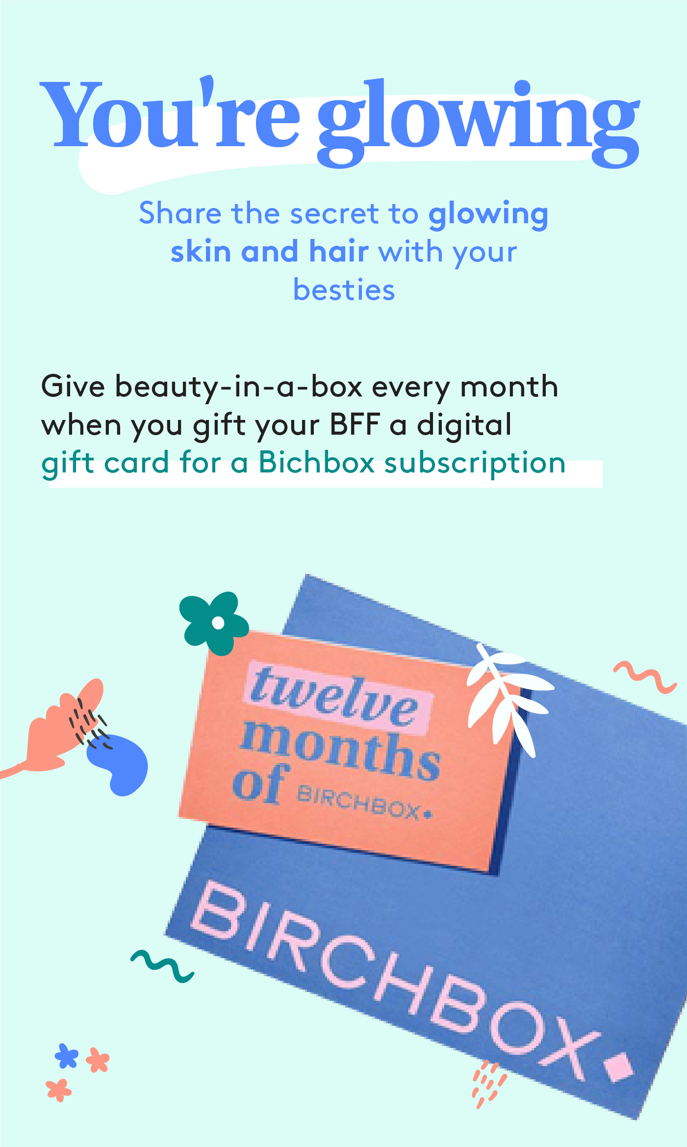 Beauty subscription gift cards