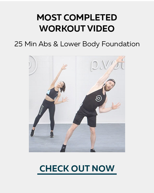 Most Completed Workout Video - 25 Min Abs & Lower Body Foundation