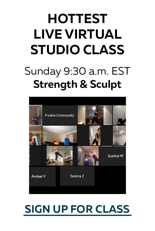Hottest Live Virtual Studio Class - Sunday 9:30am EST Strength and Sculpt