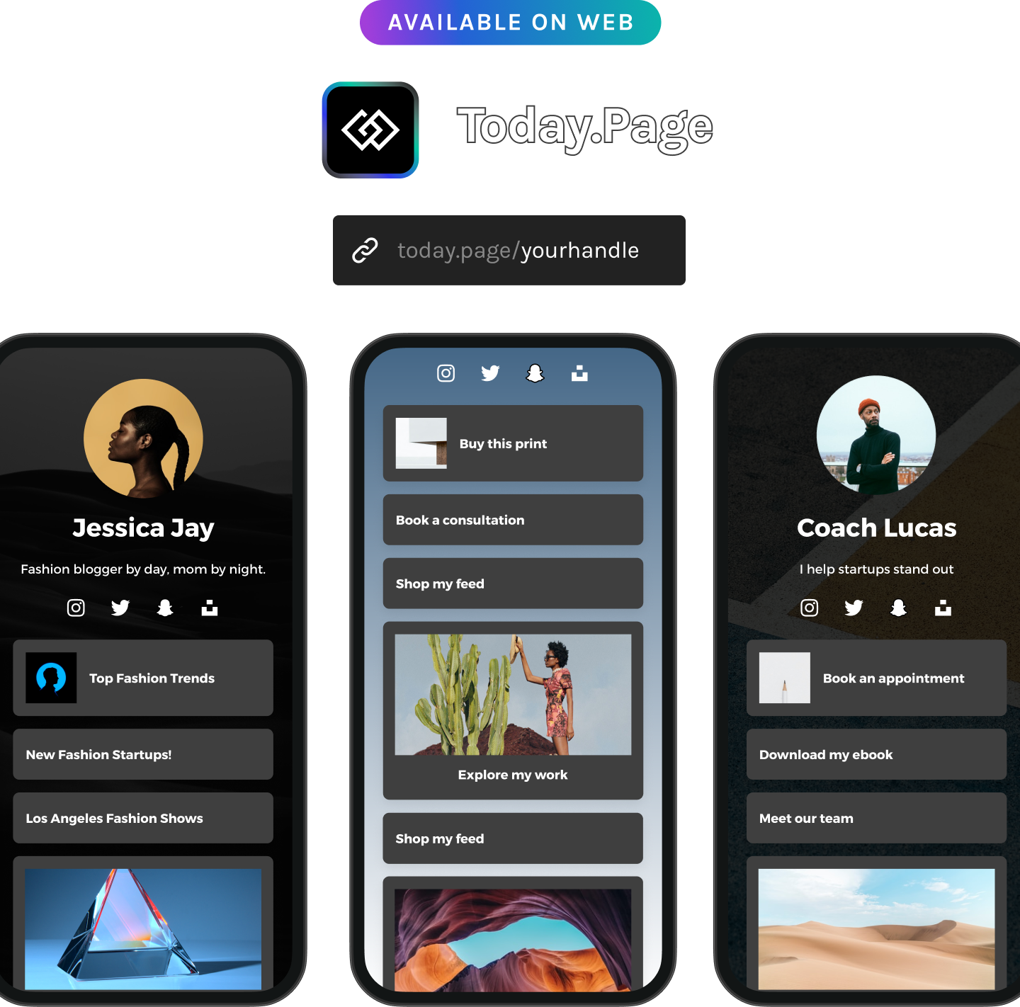 AVAILABLE ON WEB - Today.Page - today.page/yourhandle