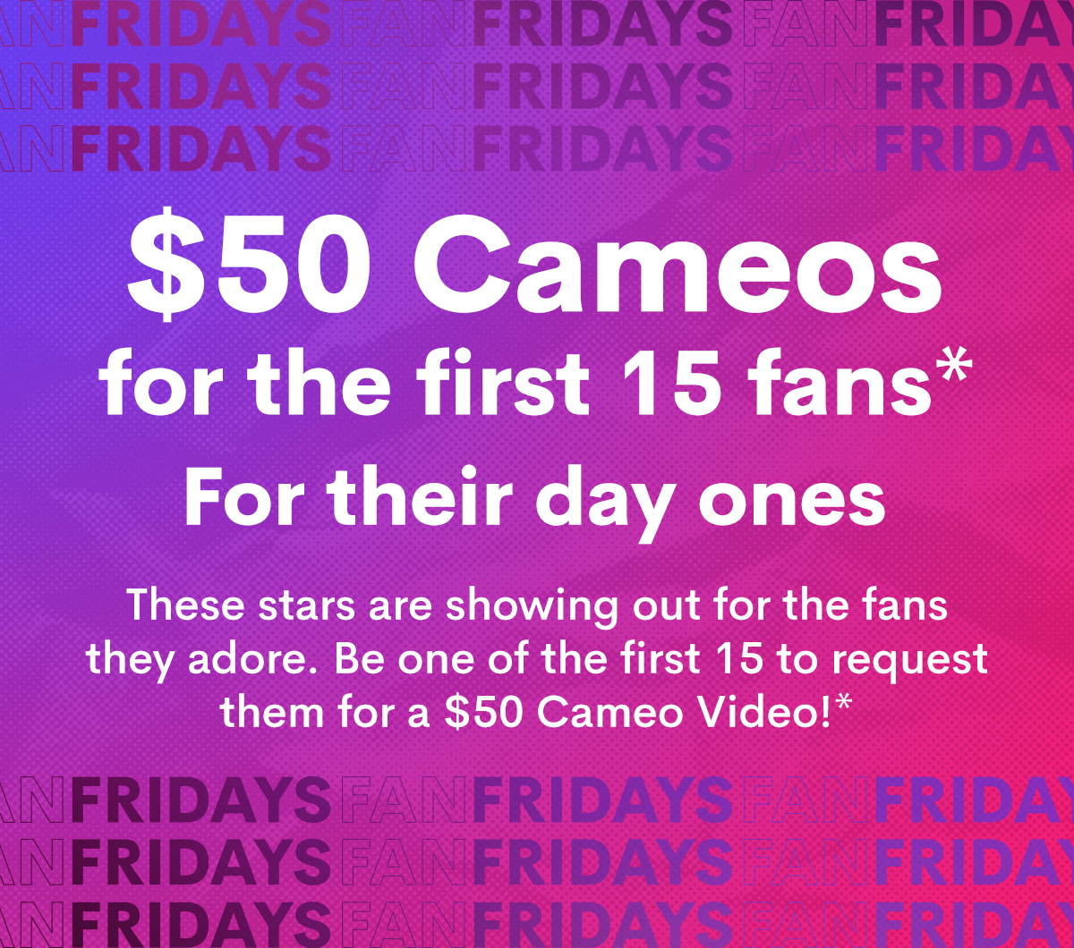 50 Cameos, anyone? 👀 Cameo