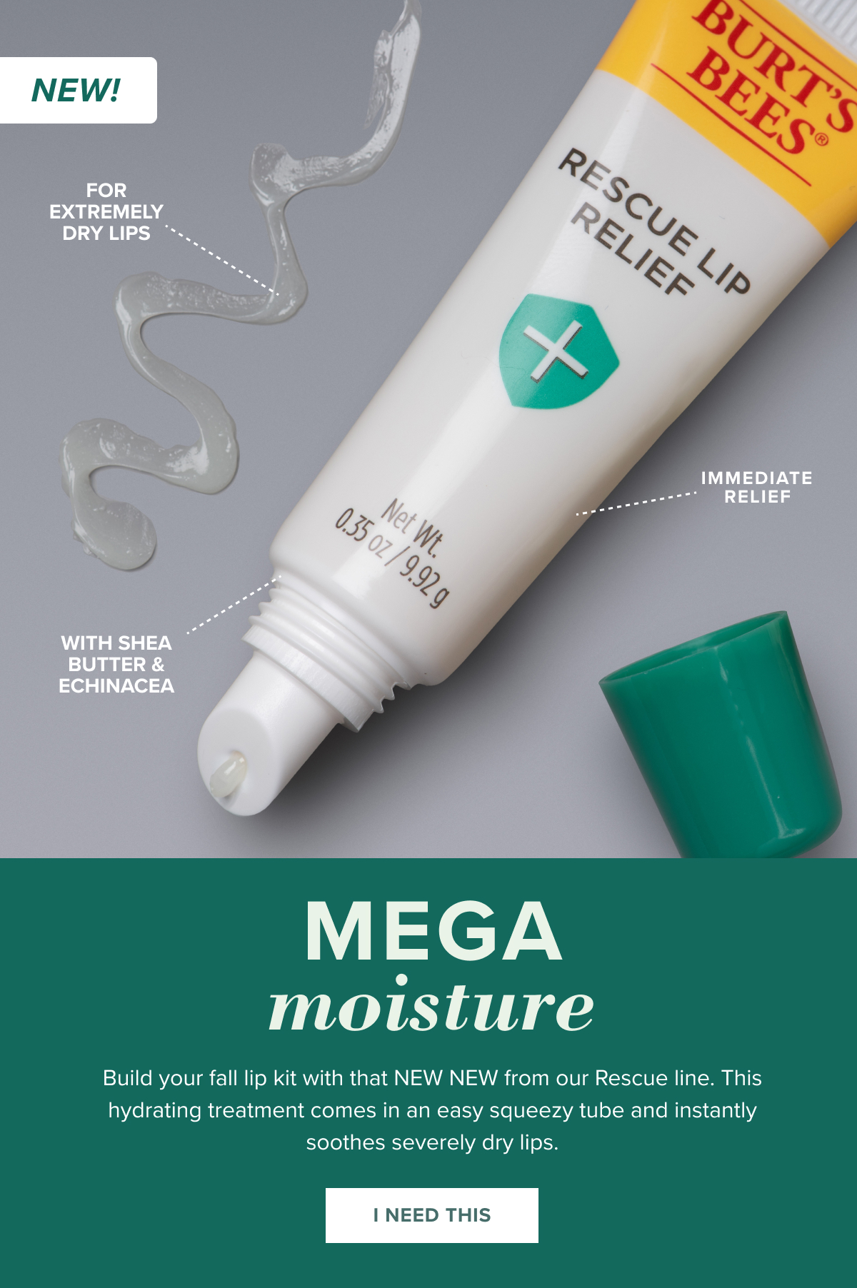 NEW! Try this ultrahydrating lip treatment. Burt's Bees