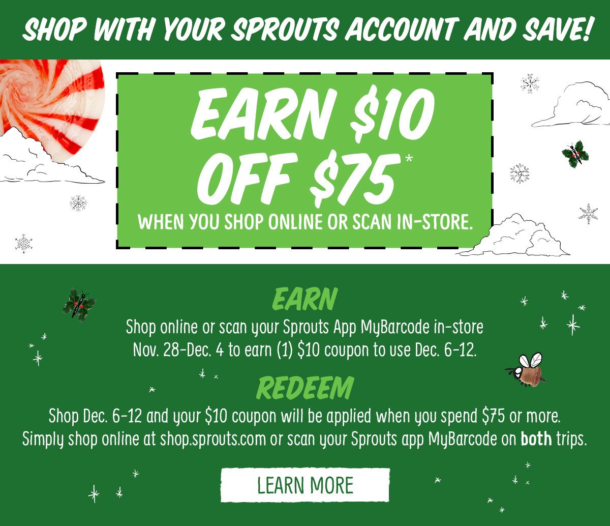 Get 10 off! Details inside 👀 Sprouts Farmers Market