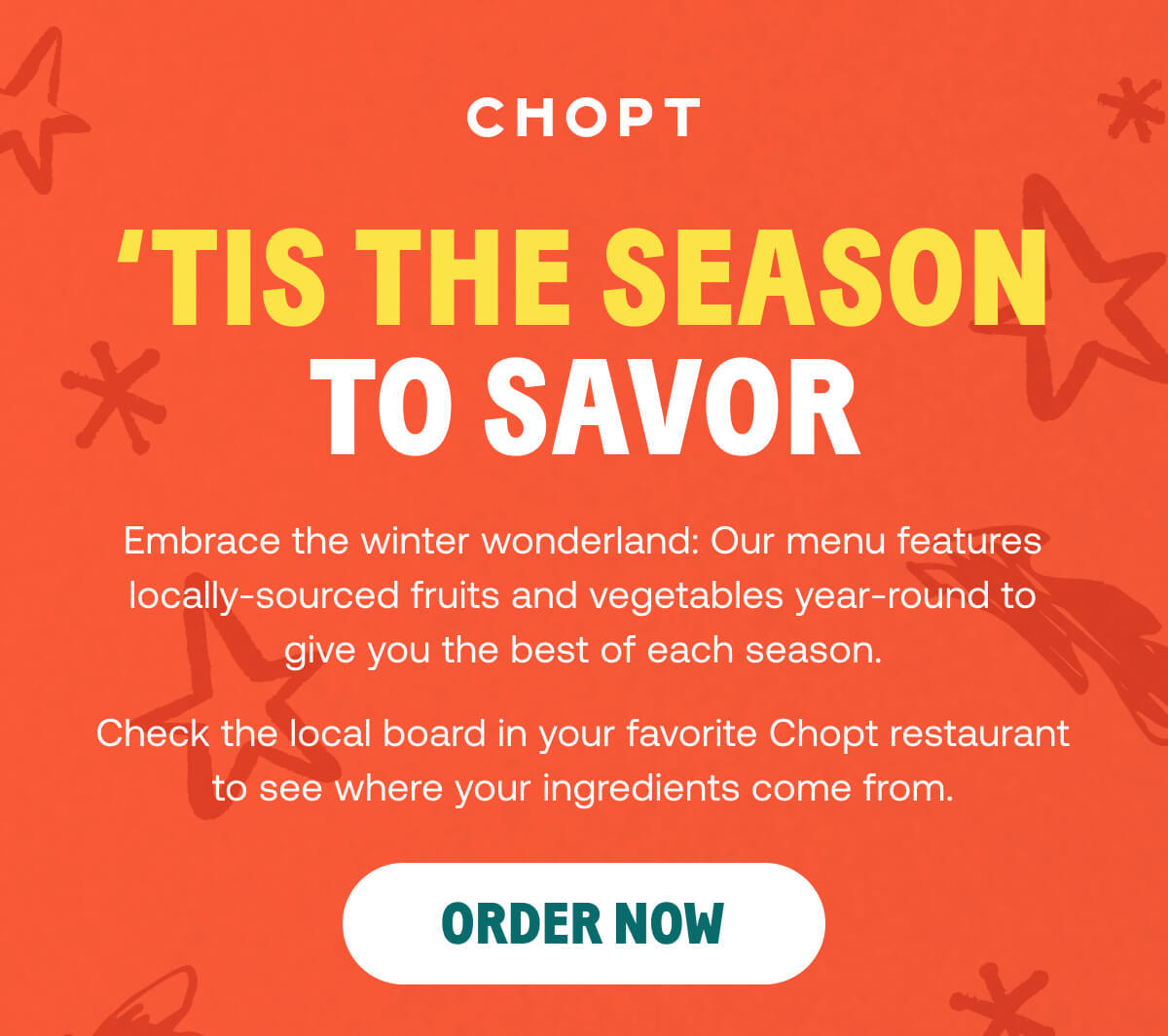 Winter Ingredients to Savor Chopt Salad