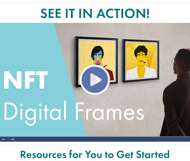 Go Digital with New NFT Art Frames Displays 2 Go