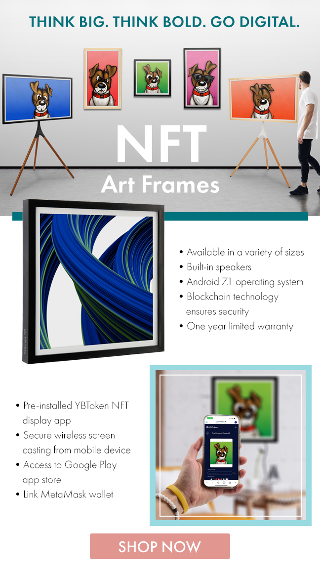 Go Digital with New NFT Art Frames Displays 2 Go