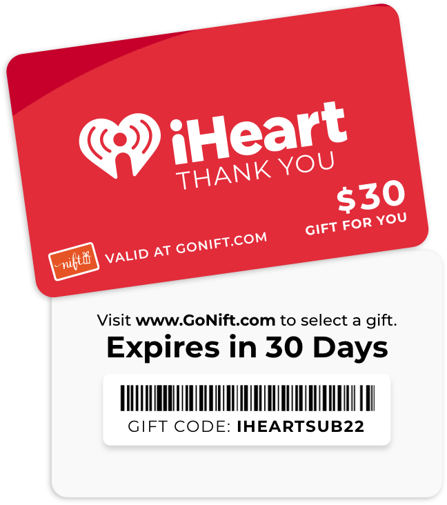 REMINDER A Gift from iHeartRadio iHeartRadio