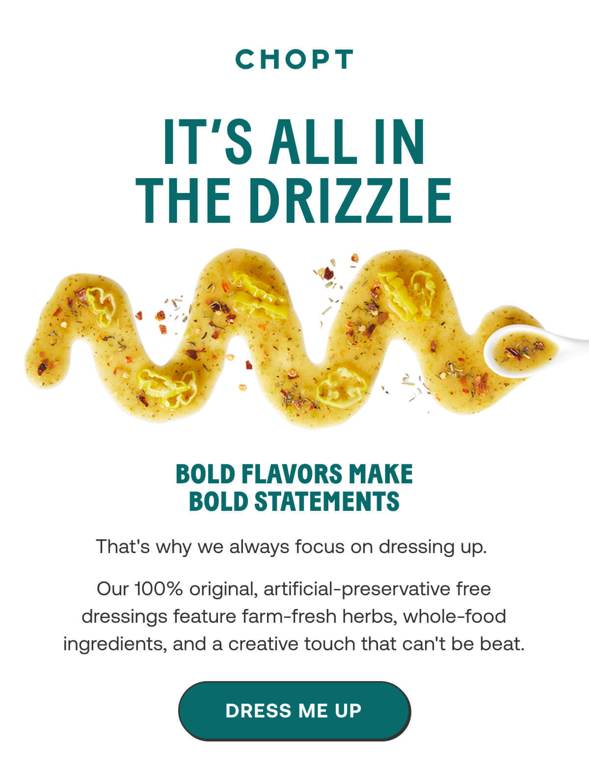 The Difference is in the Dressing Chopt Salad