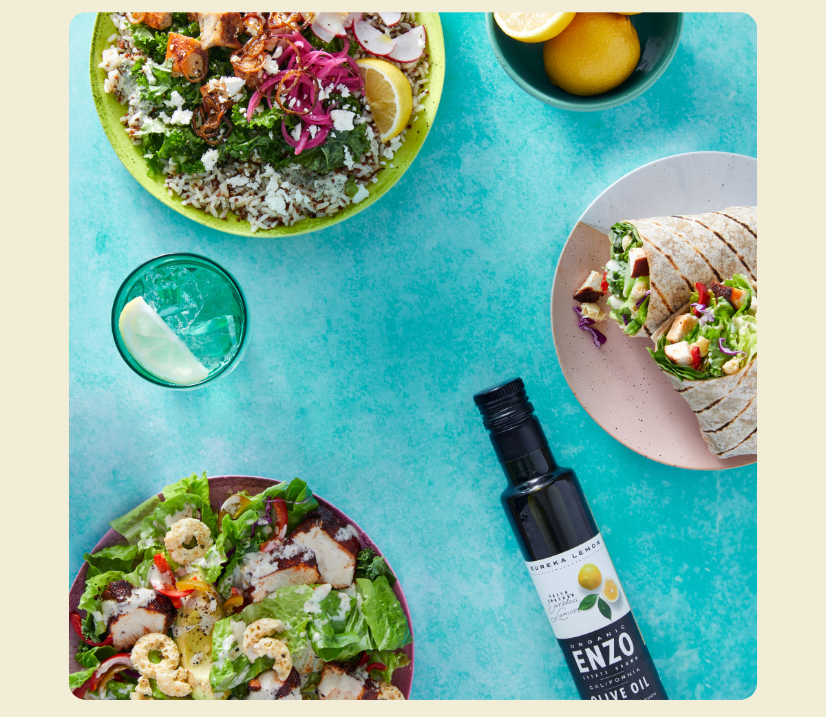 New! Lemon Crush Bowl and Spicy Sonoma Caesar Chopt Salad