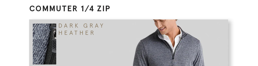 Commuter 1/4 Zip - Dark Gray Heather