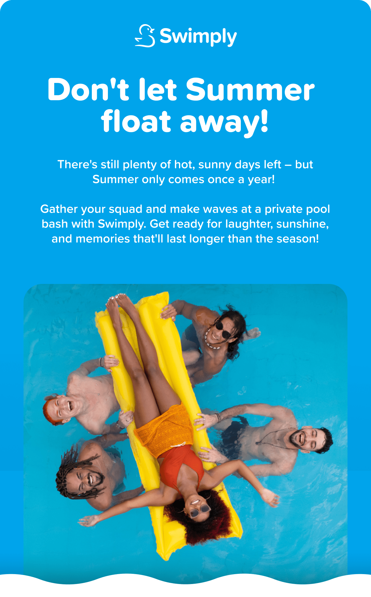 Serving up Partyready Pools Swimply