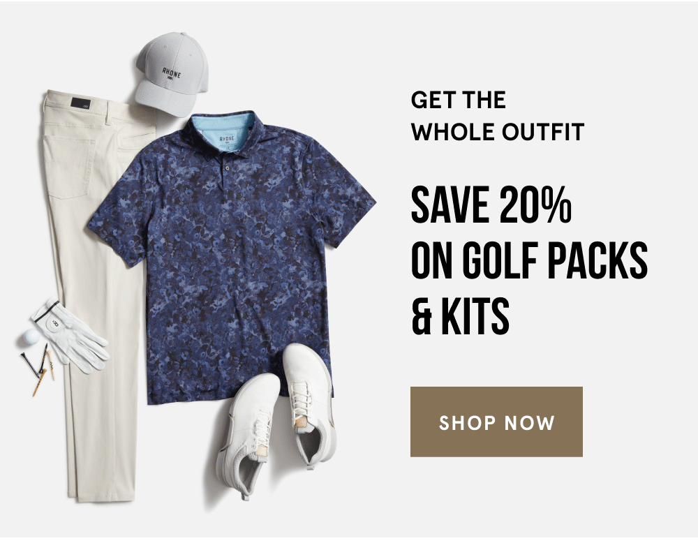 Save 20% on Golf Packs & Kits
