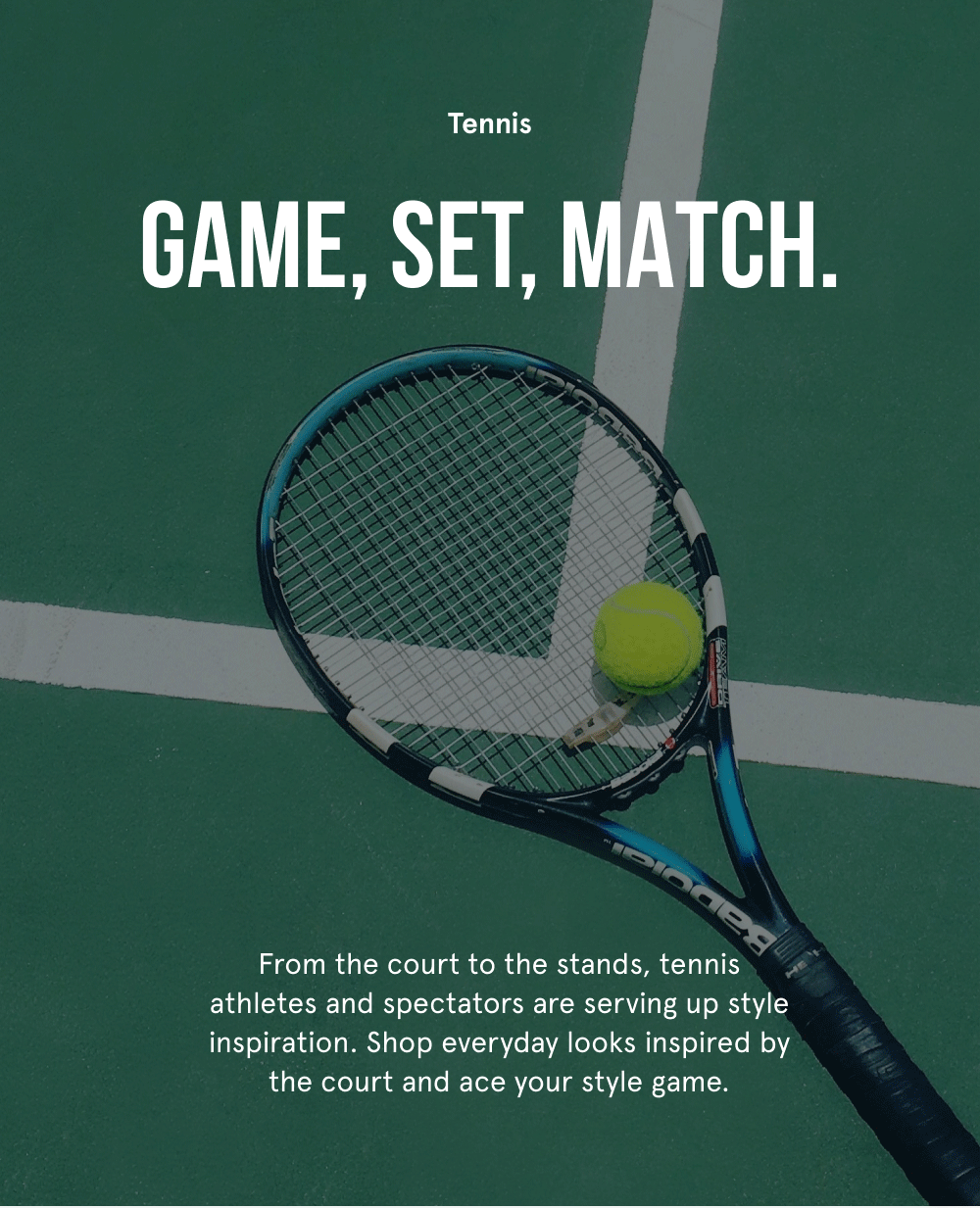 Game, Set, Match