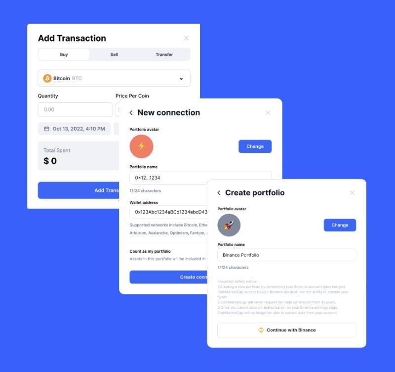 CoinMarketCap Portfolio