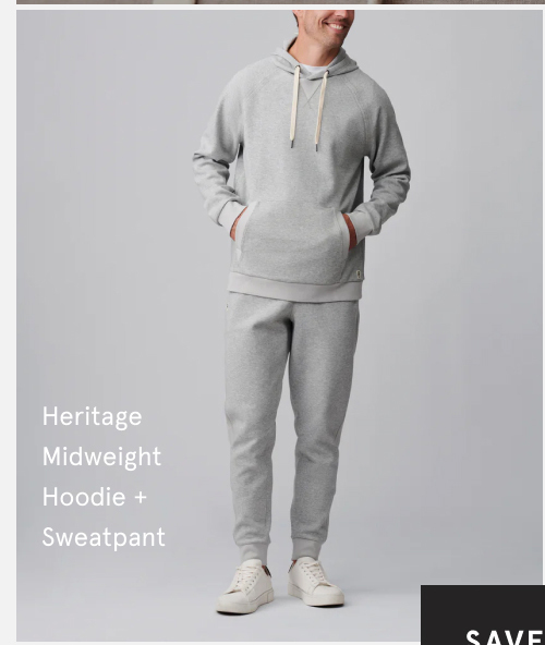 HERITAGE MIDWEIGHT HOODIE & HERITAGE MIDWEIGHT SWEATPANT KIT