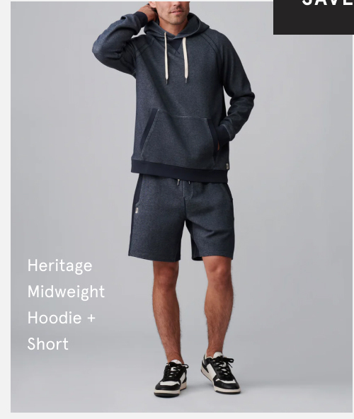 HERITAGE MIDWEIGHT HOODIE & HERITAGE MIDWEIGHT SHORT KIT