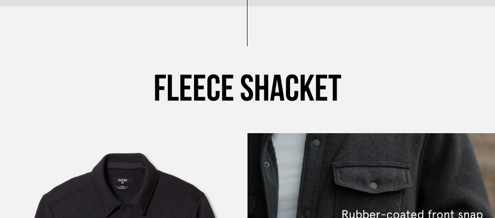 New Fleece Shacket in Black