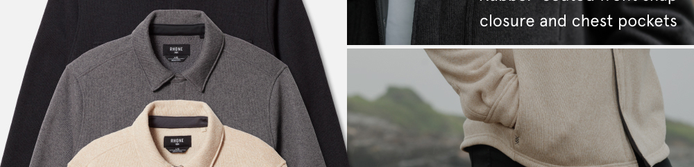 New Fleece Shacket in Dark Gray Heather