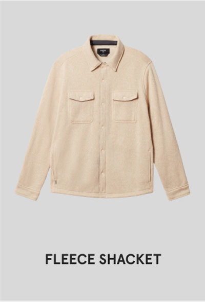 Fleece Shacket Oatmeal Heather