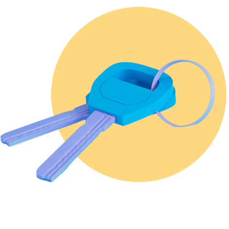 key ring with multiple