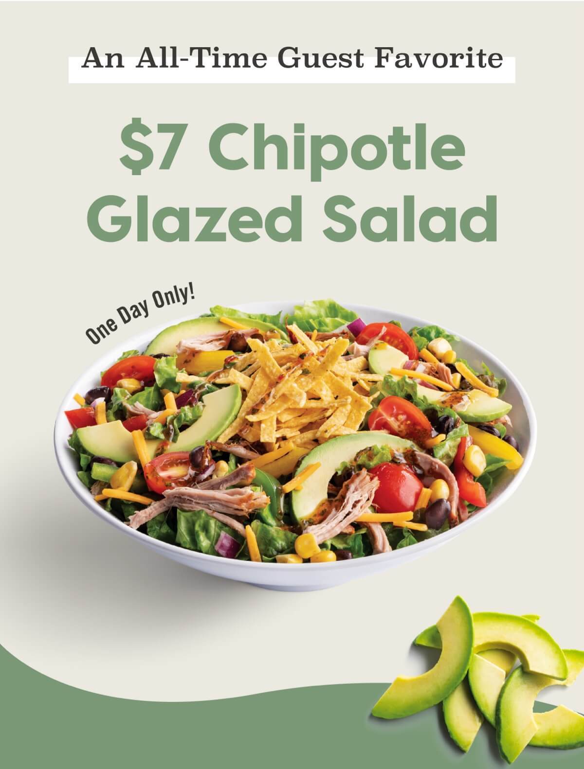 Today Only 7 Chipotle Glazed Salad Cafe Zupas