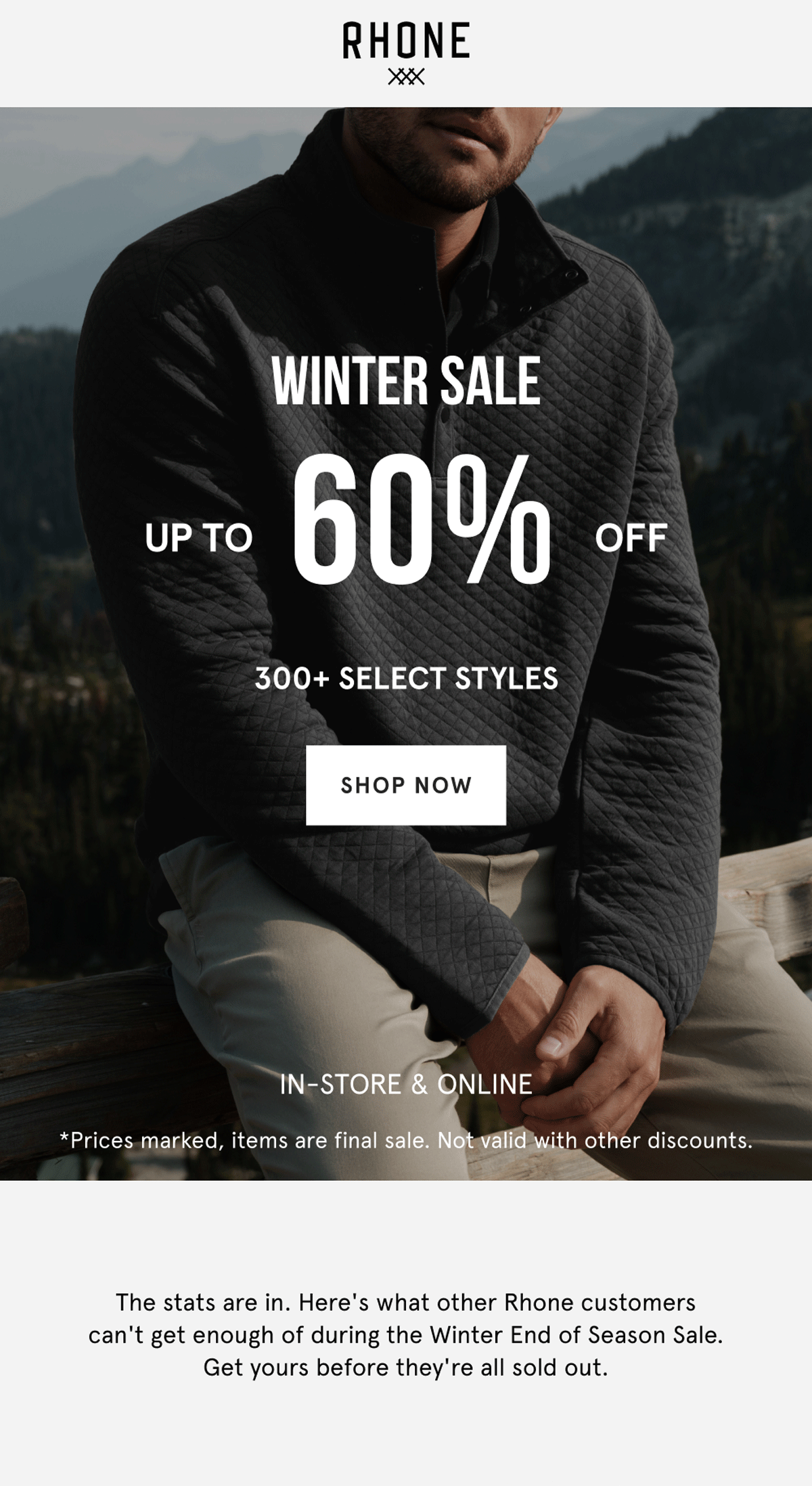 End of Season Sale: Up to 60% OFF