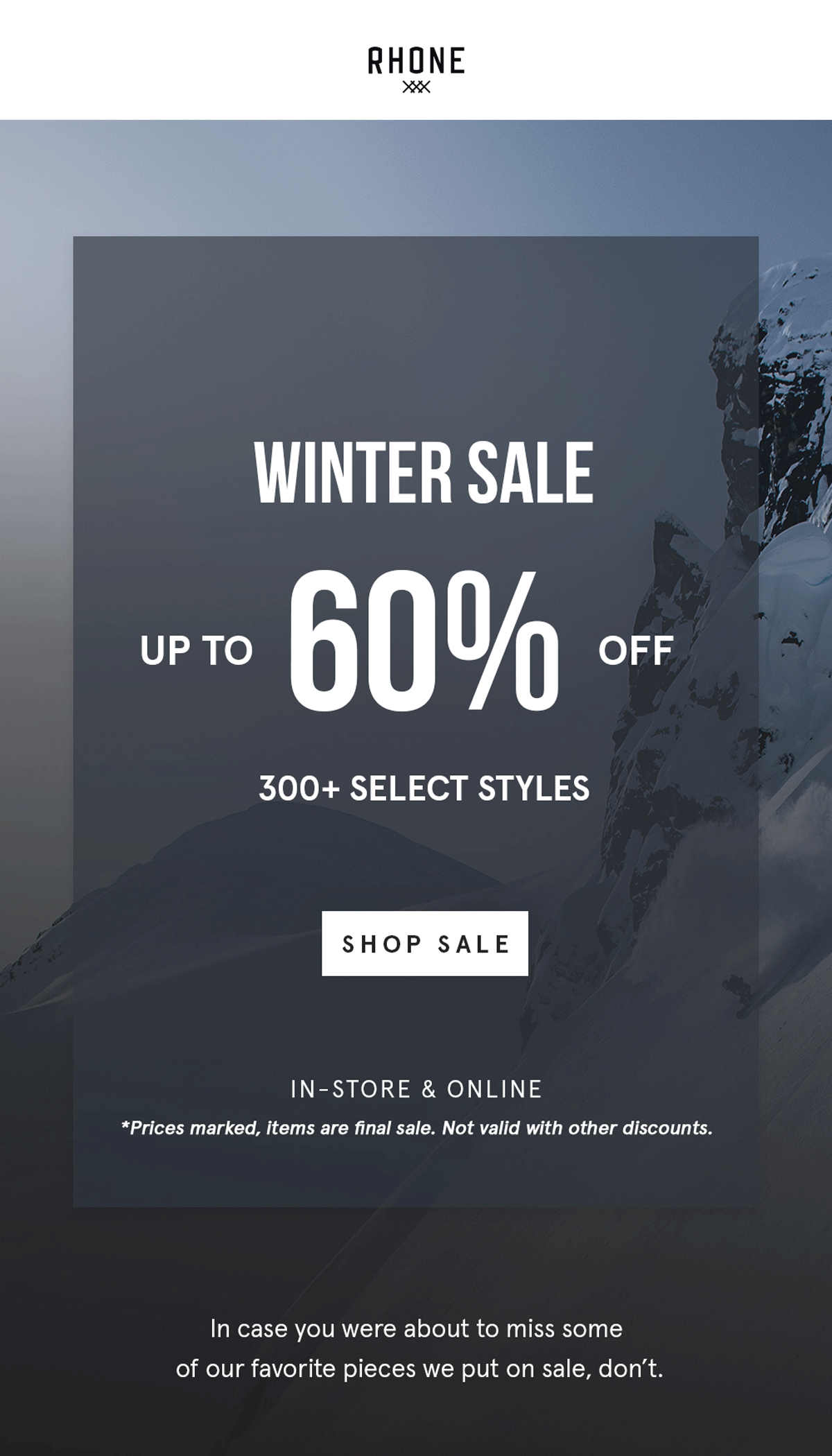 End of Season Sale: Up to 60% OFF