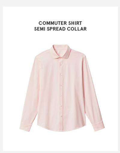 Commuter Shirt Semi Spread Collar