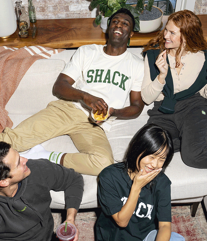 Gif of Shake Shack merchandise