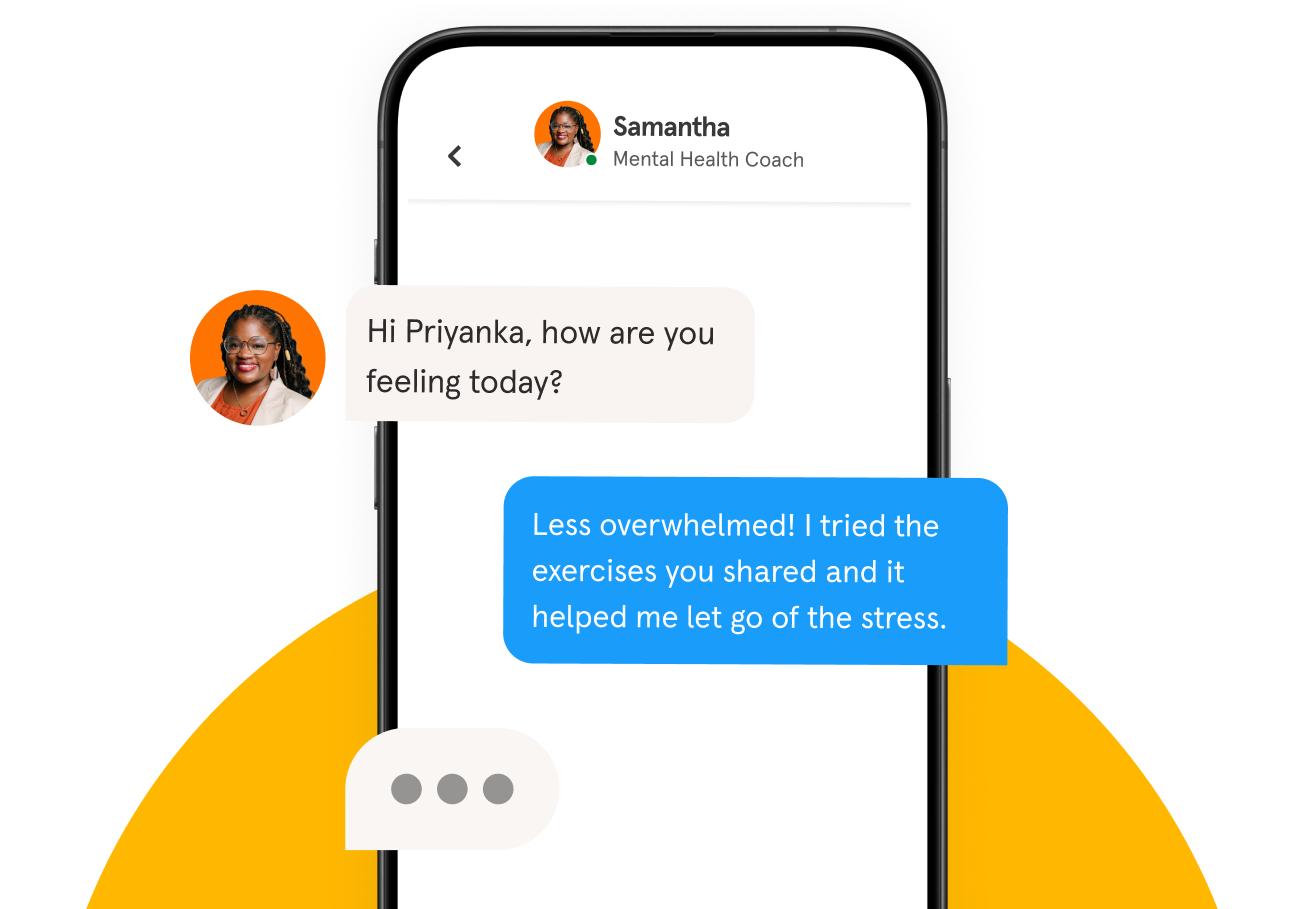 Mental health coaching is now available