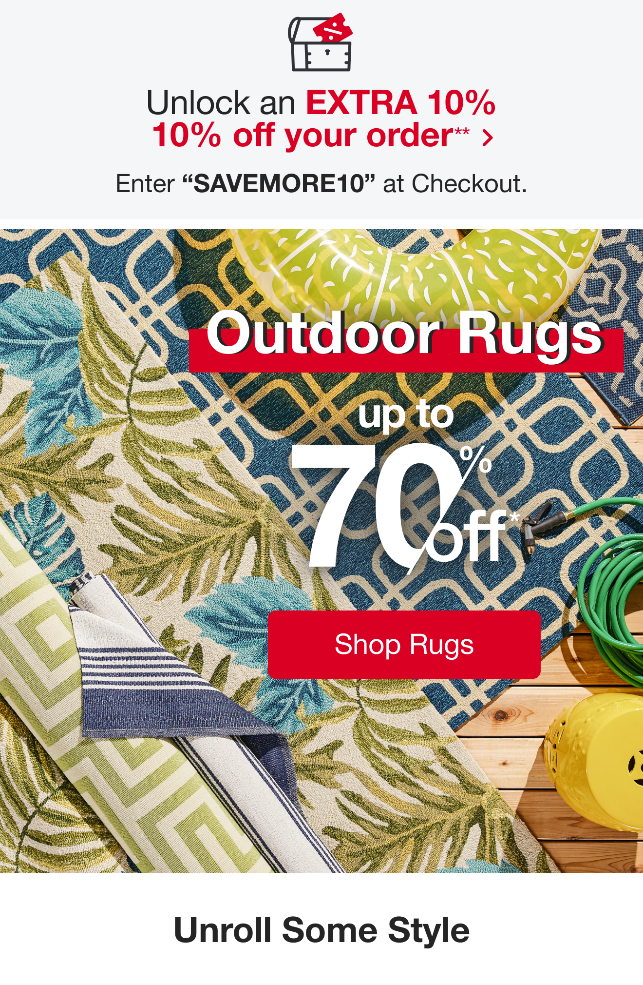 Take an additional 10% off your entire order with SAVEMOR10 at checkout