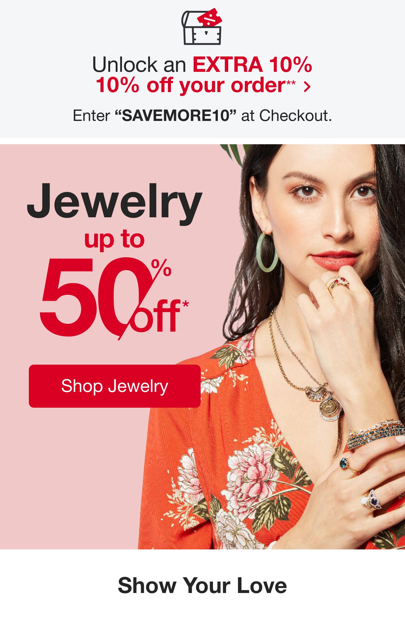 Take an additional 10% off your entire order with SAVEMOR10 at checkout