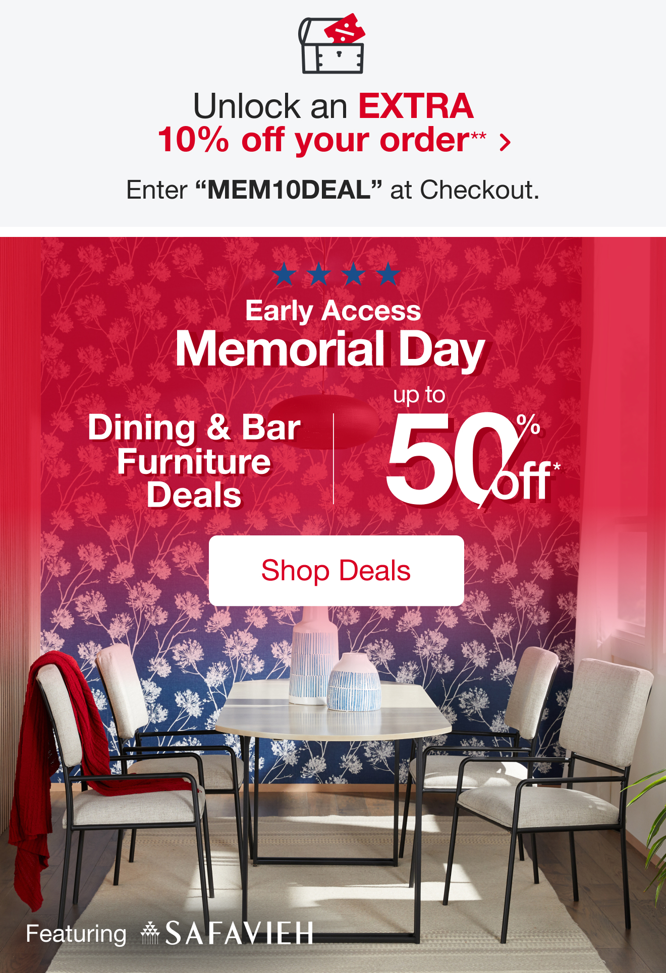 Unlock an Exstra 10% off with code MEM10DEAL at checkout