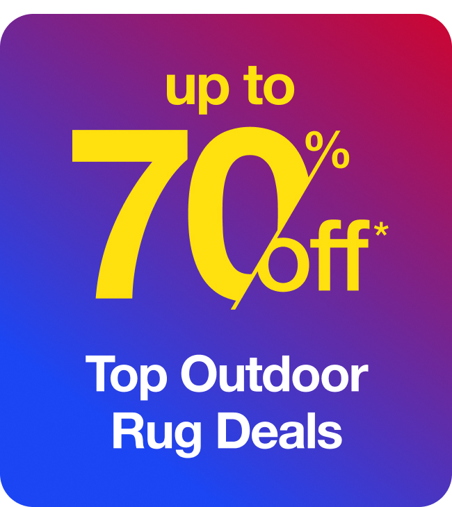 Up to 70% Area Rugs	Up to 70%