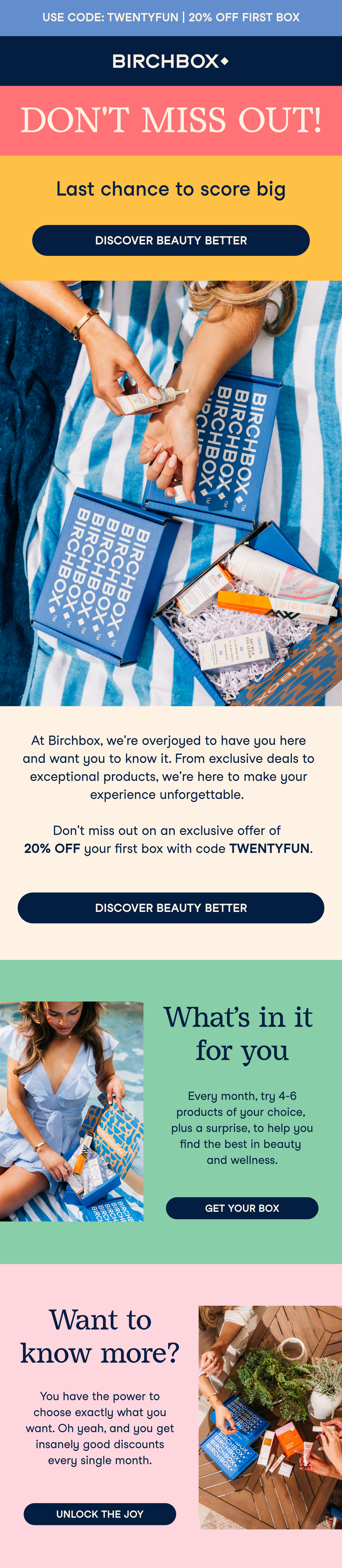 20 percent off with code TWENTYFUN  Final Chance