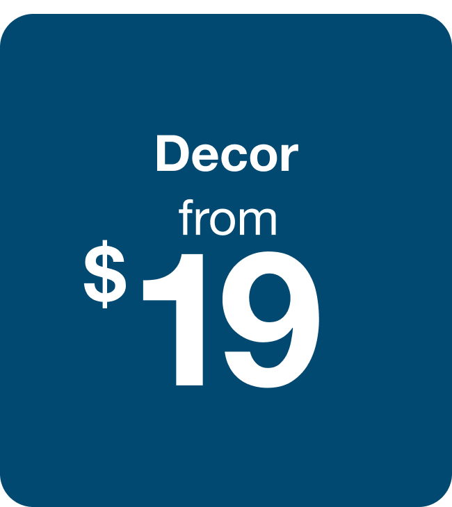 Decor from $19