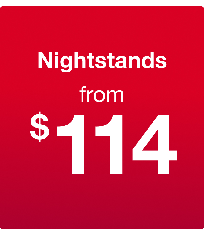 Nightstands from $114