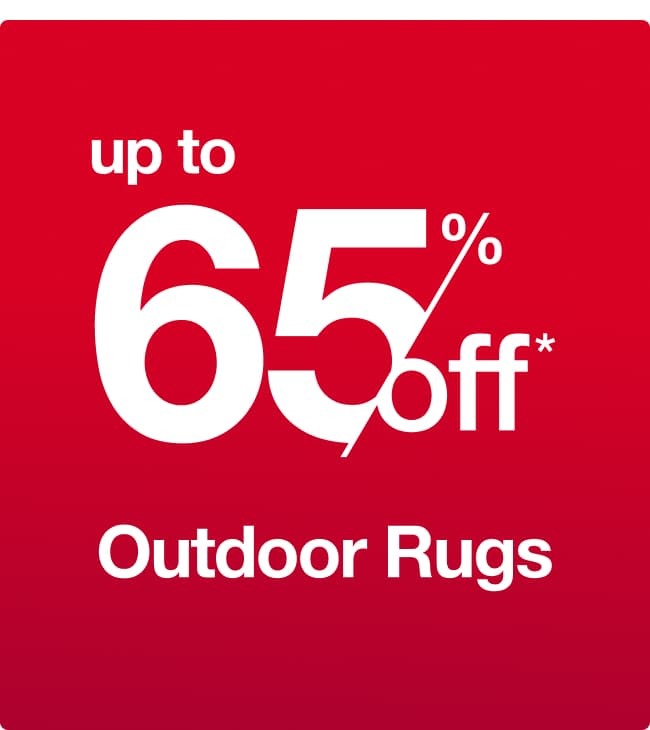 Up to 65% off Outdoor Rugs