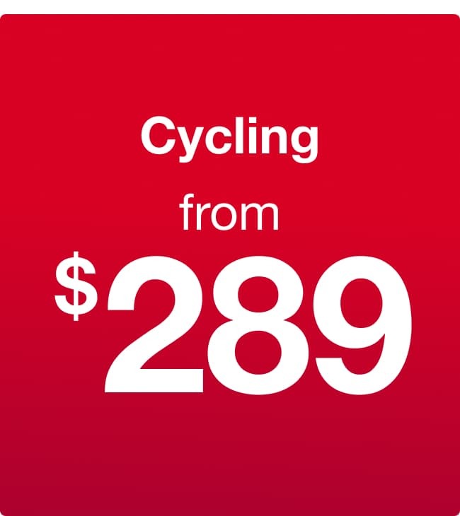 Cycling from $289