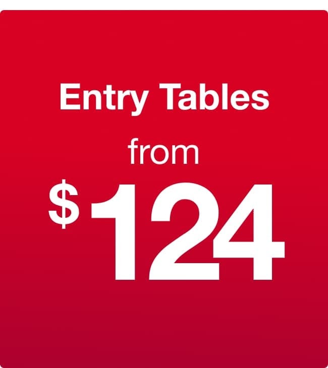 Entry Tables from $124