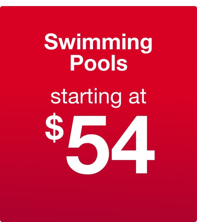 Swimming Pools Starting at $54