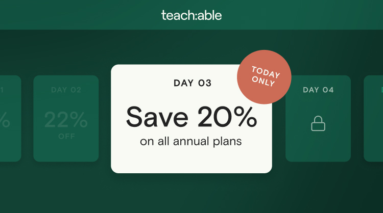 Save 20% on annual