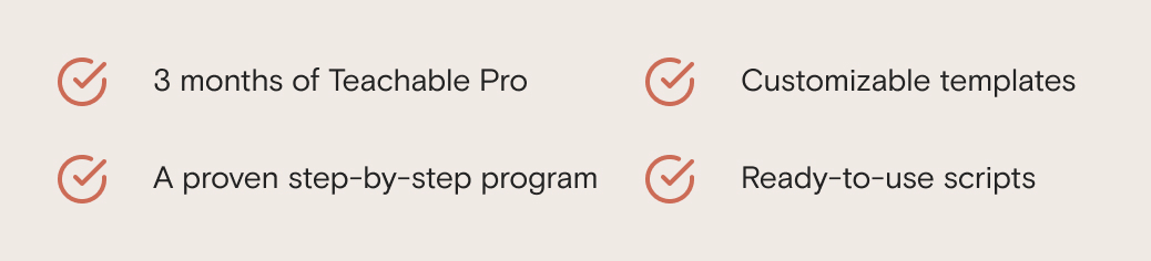 3 months of Teachable Pro for $99