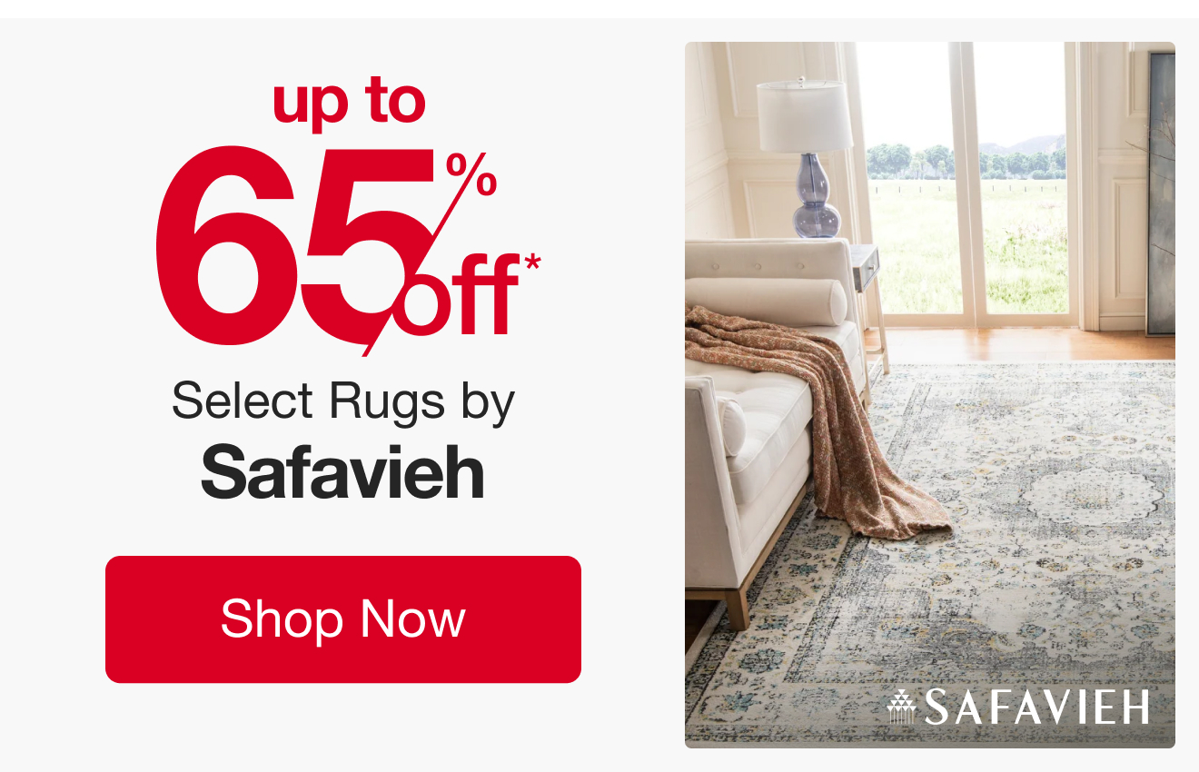 Up to 65% Off Select Rugs by Safavieh*
