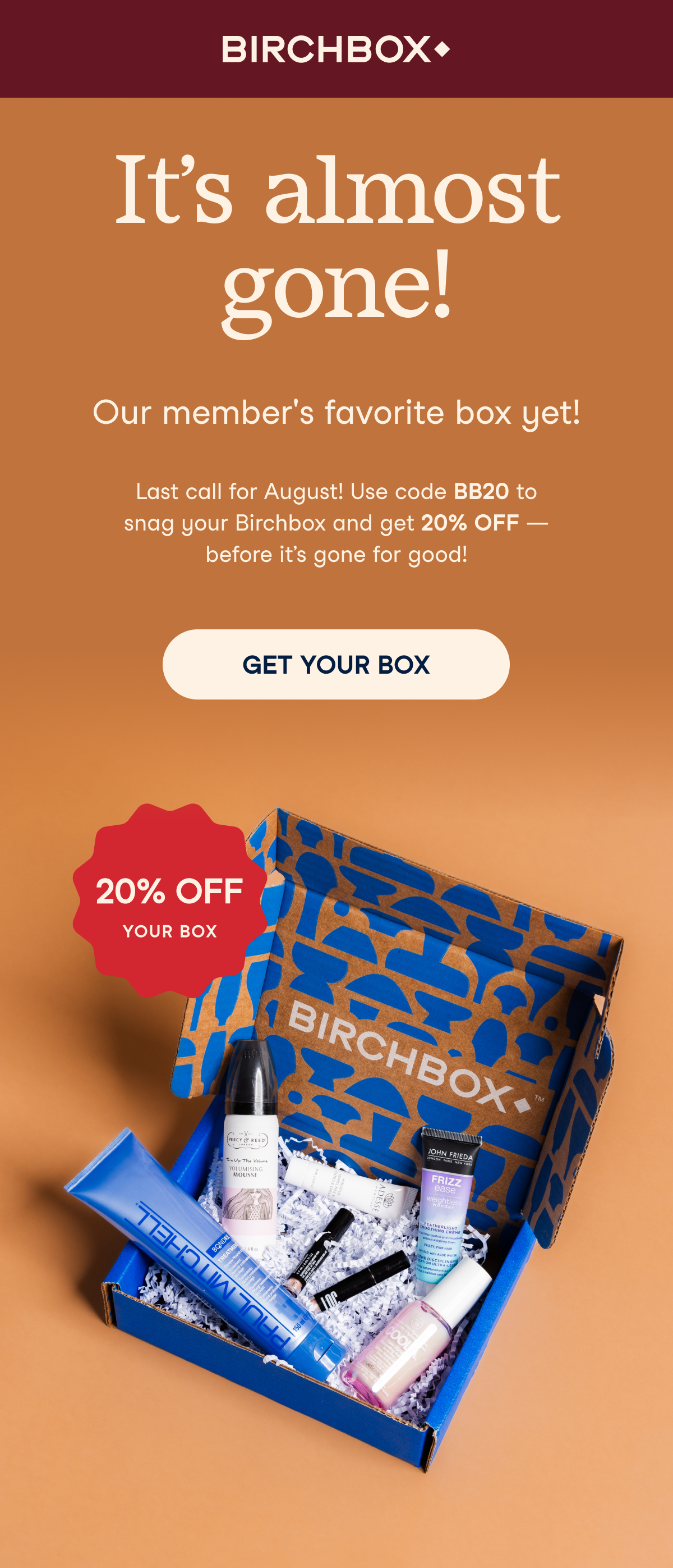 August box - last call!