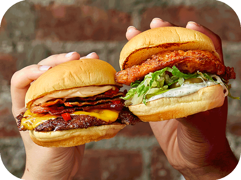 Gif of innovative Shake Shack items