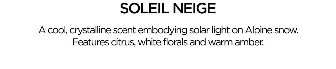 SOLEIL NEIGE