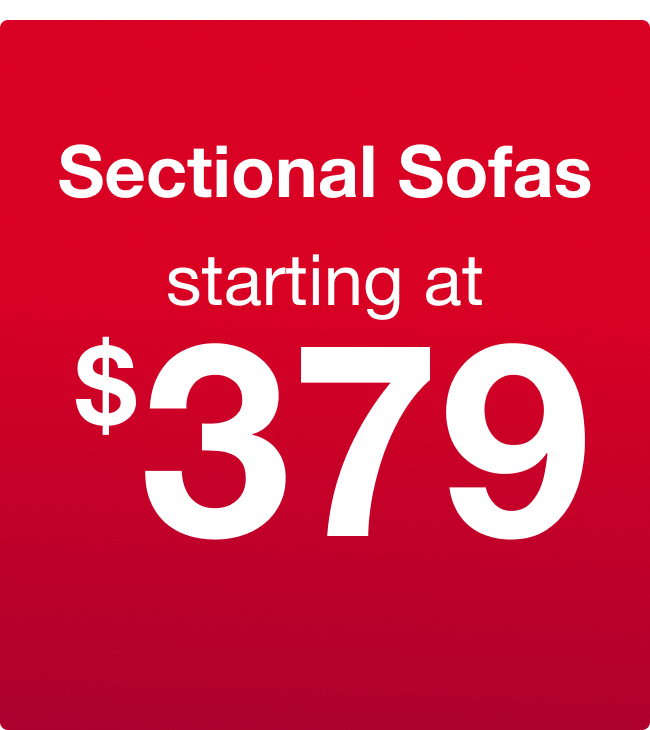 Sectional Sofas Starting at $379