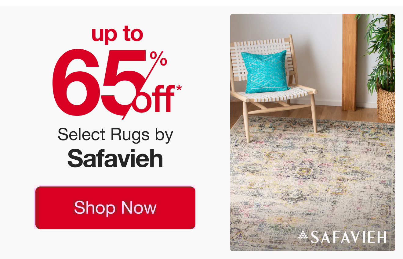 Up to 65% Off Select Rugs by Safavieh*